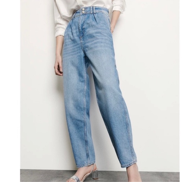 SANDRO Medium Wash Pearl Button Jeans EU 36 / US 4 / S - Picture 3 of 8